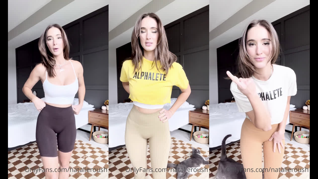 Natalie Roush Ass Athletic Wear Try On Leaked Onlyfans Porn Video
