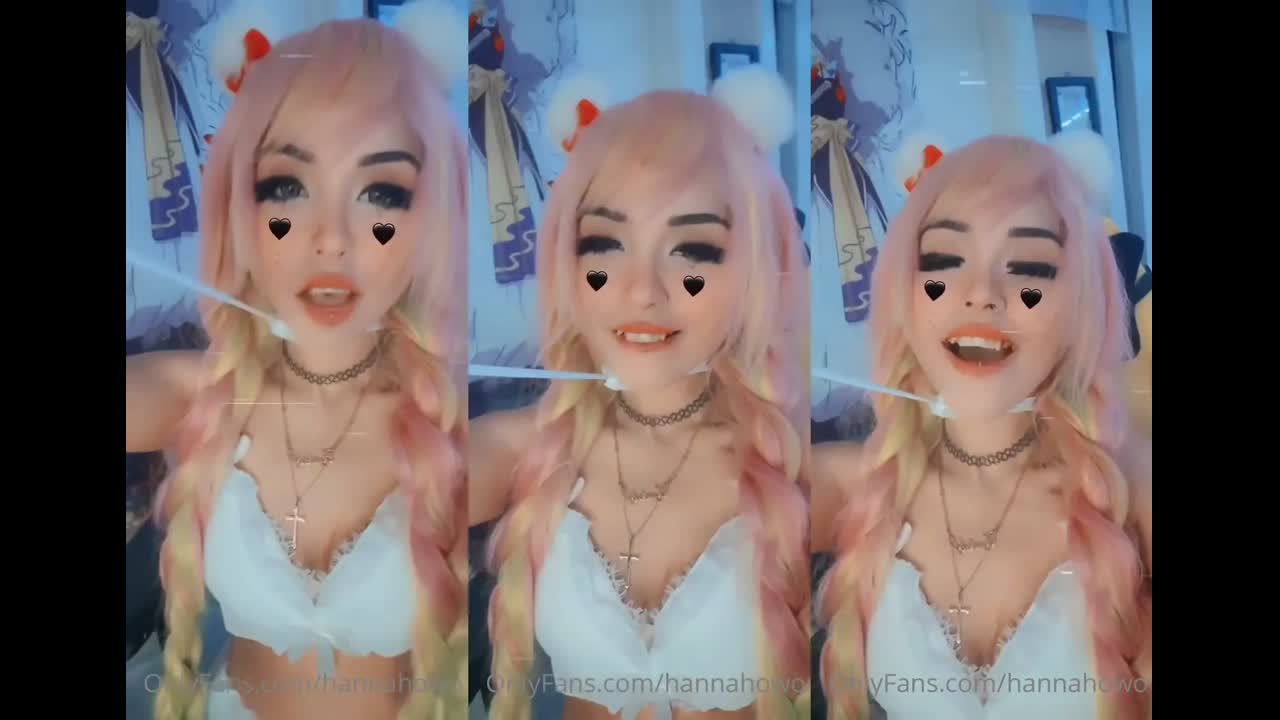 Hannah Owo Sexy Cosplay Leash Tease Leaked Onlyfans Porn Video