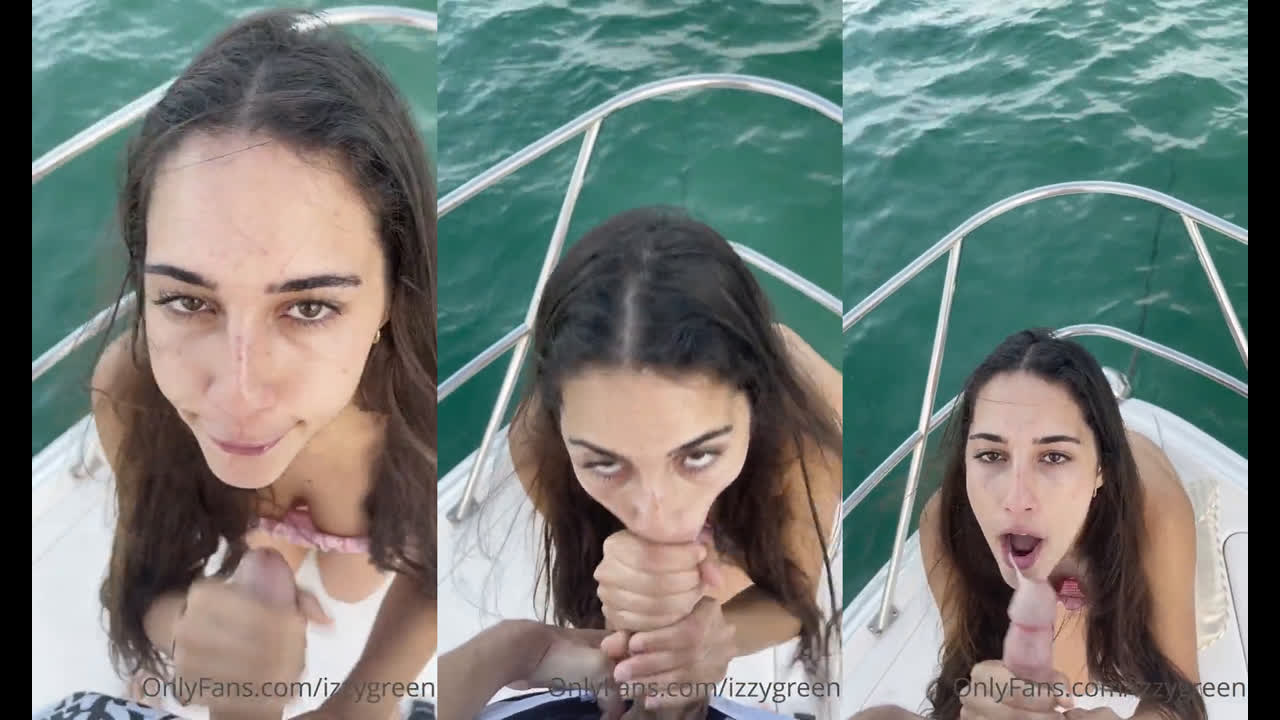 Izzy Green Deepthroat Boat Blowjob Leaked Onlyfans Porn Video