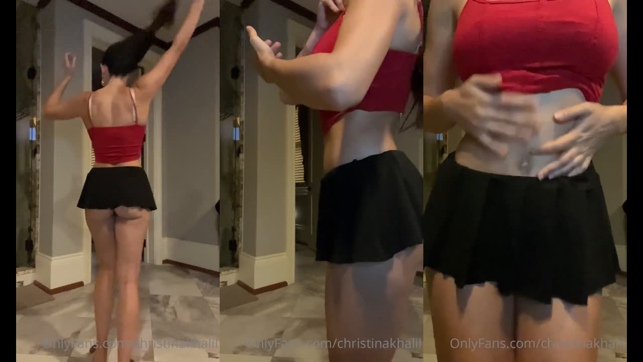 Christina Khalil Braless Bedtime Tease Leaked Onlyfans Porn Video