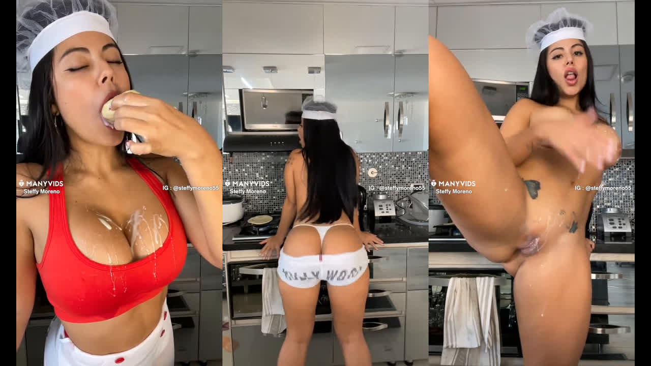 Steffy Moreno Sexy Chef Nude Tease Leaked Onlyfans Porn Video