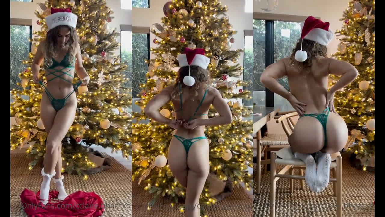 Claire Stone Topless Christmas Tease Leaked Onlyfans Porn Video