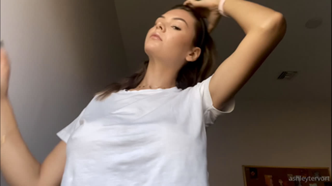 Ashley Tervort Nipples See Through T-Shirt Leaked Onlyfans Porn Video