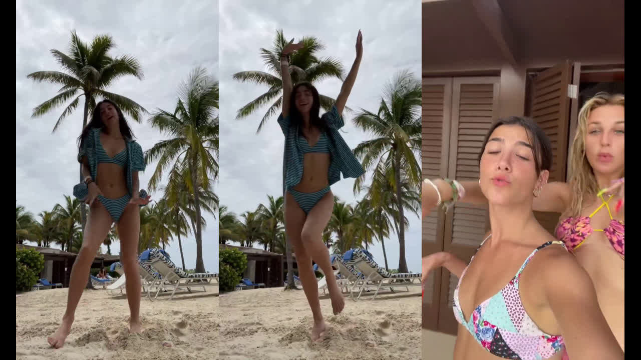 Charli Damelio Nude Bikini Beach Dance Leaked Onlyfans Porn Video