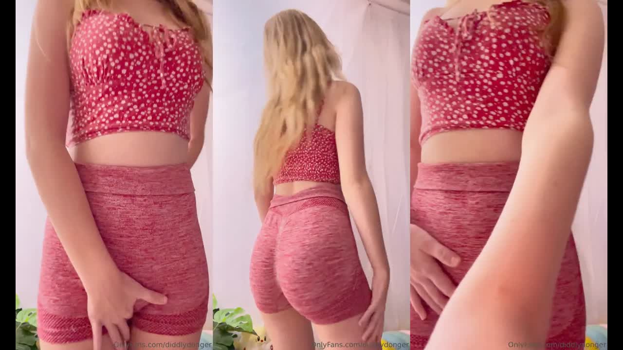 Diddly ASMR Cameltoe Pussy Rubbing Leaked Onlyfans Porn Video