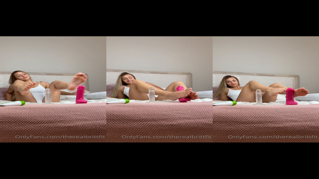 Therealbrittfit Footjob Dildo Onlyfans Video