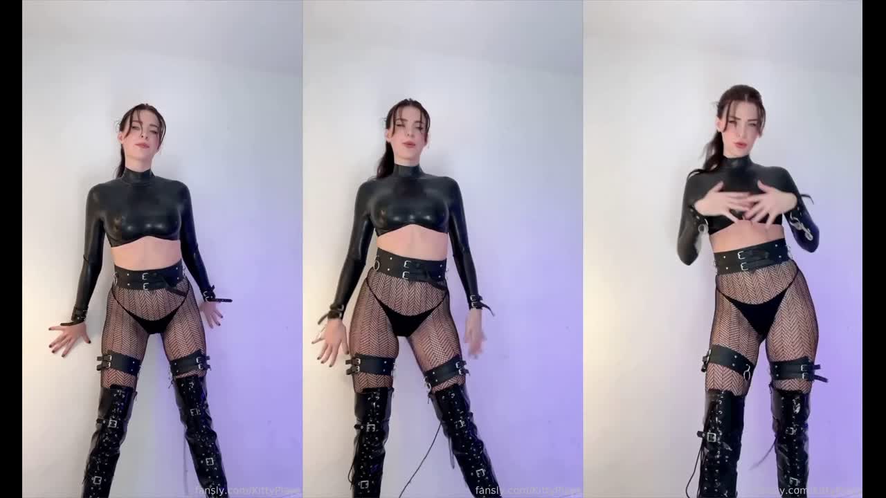 Kittyplays Femdom Latex High Heels Fansly Leaked Onlyfans Porn Video