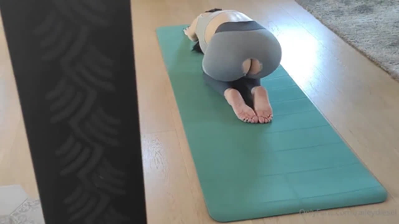 Railey Diesel Yoga Blowjob Sex Cumshot Leaked Onlyfans Porn Video