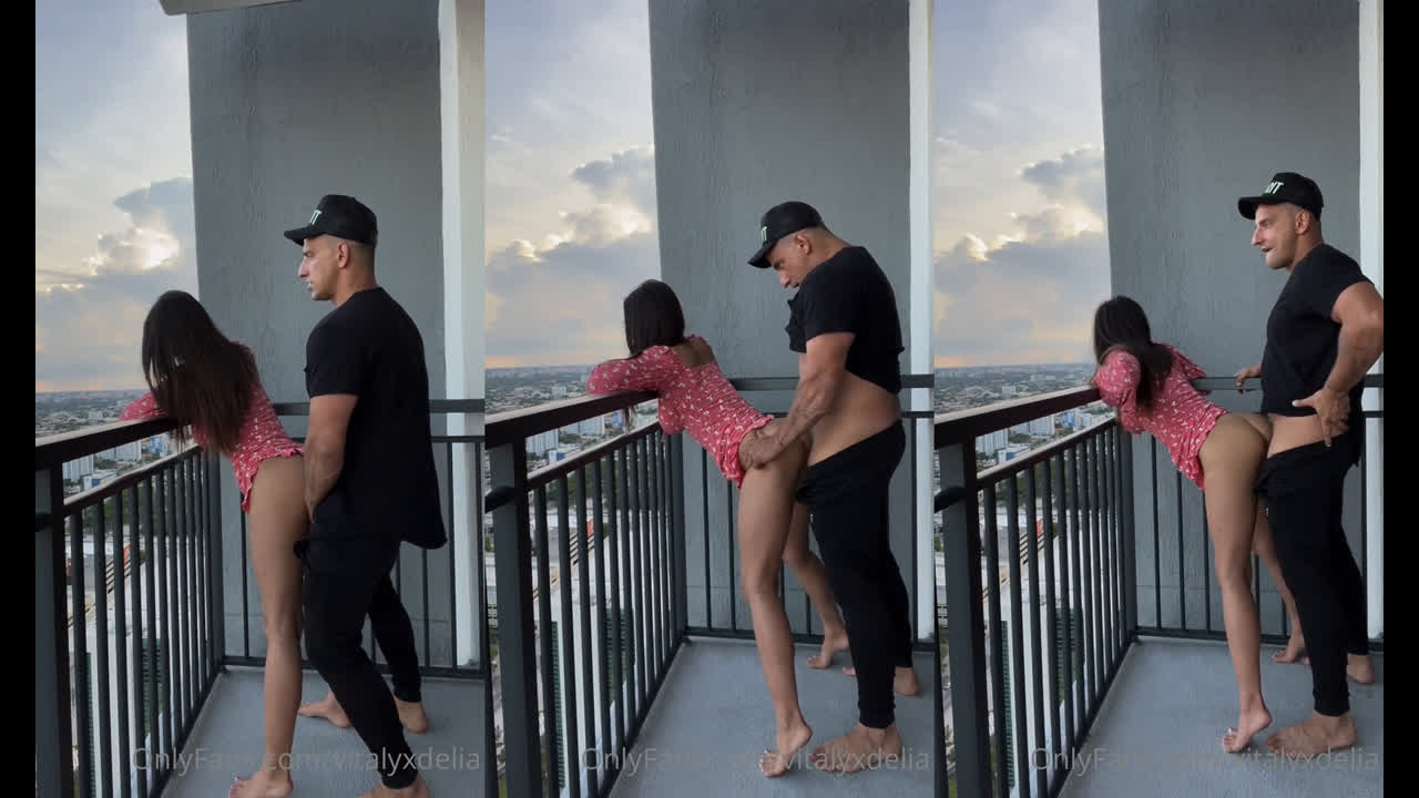Delia Rose Balcony Sex Tape PPV Leaked Onlyfans Porn Video
