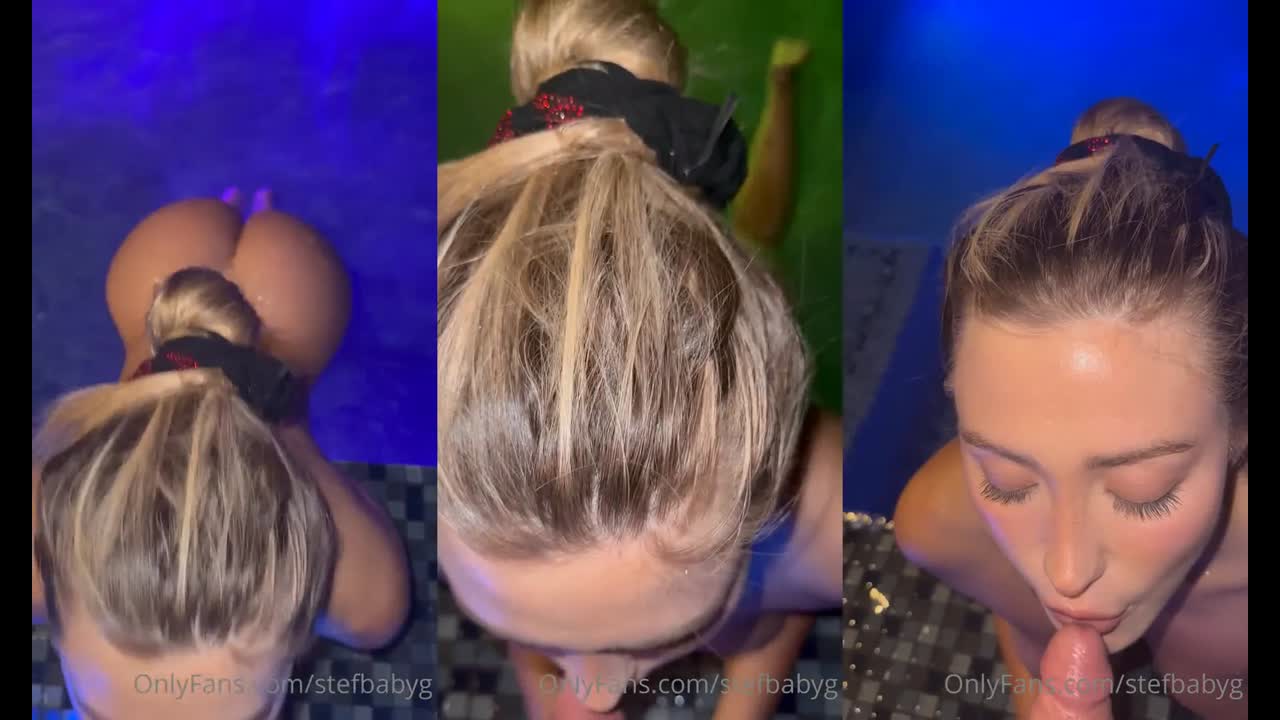 Stefanie Knight Pool Blowjob Leaked Onlyfans Porn Video
